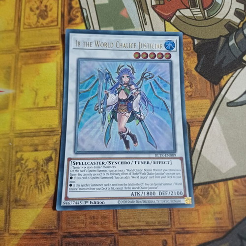 Ib the World Chalice Justiciar Yu-Gi-Oh! card near mint