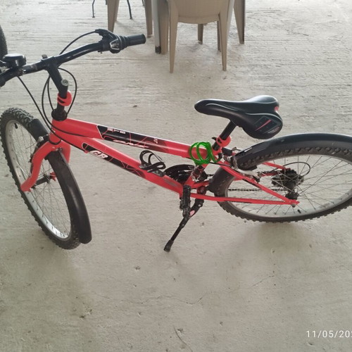 GB MTB One 24'' mountain bike used, red, men's