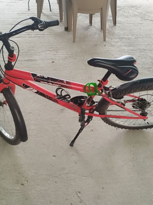 GB MTB One 24'' mountain bike used, red, men's