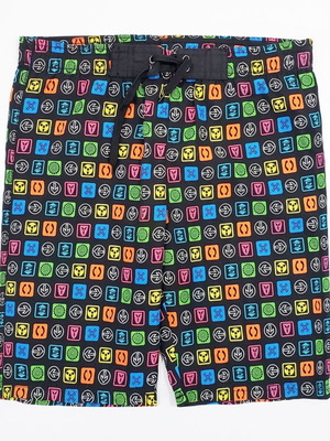 Phona App Icon men's swim shorts size S like new, colorful