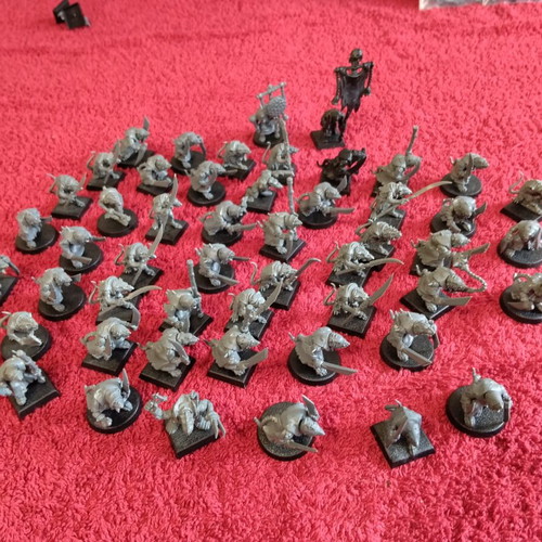 Games Workshop Skaven Clanrats miniatures used, large pack