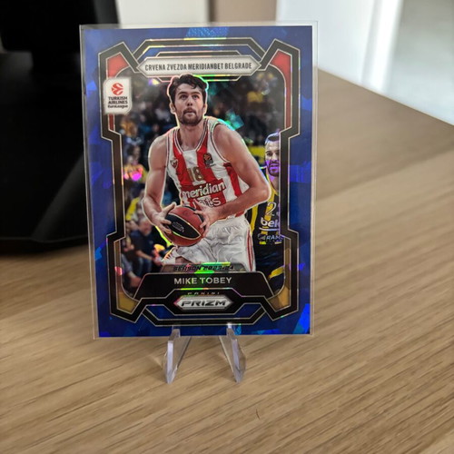 Mike Tobey 2023-24 Panini Prizm EuroLeague Blue Ice Prizm card #174 /125