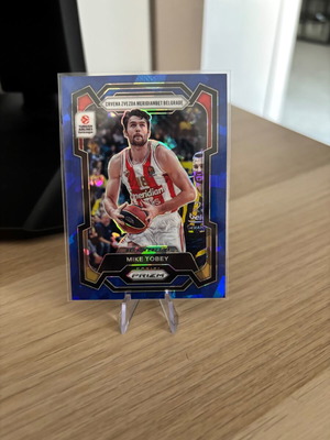 Mike Tobey 2023-24 Panini Prizm EuroLeague Blue Ice Prizm card #174 /125