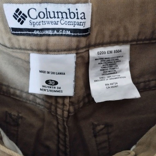 Columbia men's chino pants used, khaki size 30/34