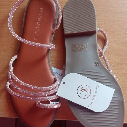 Sandals size 38 new, brown