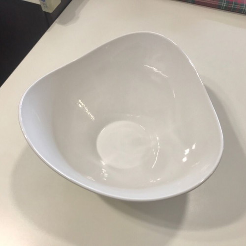 White serving salad bowl new with modern design