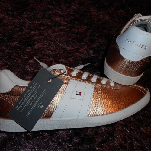Tommy Hilfiger sneakers new, size 41, rose gold textile and leather