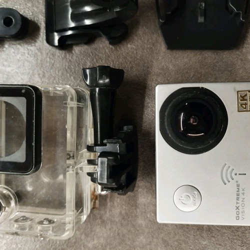 Go X Treme action camera used, Real 4K Ultra HD