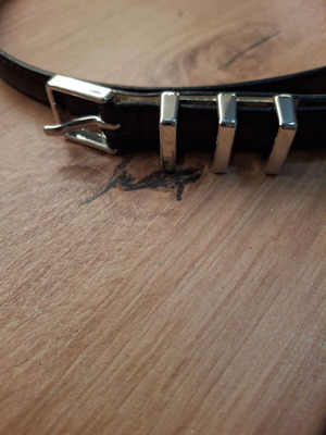 Massimo Dutti Small Black Belt in Excellent Condition