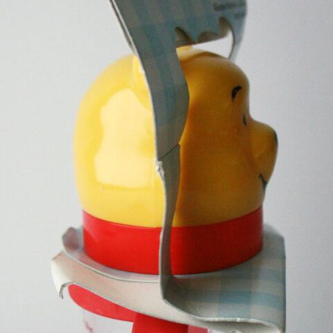 Vintage Winnie Pooh baby feeding bottle with medium flow nipple, new