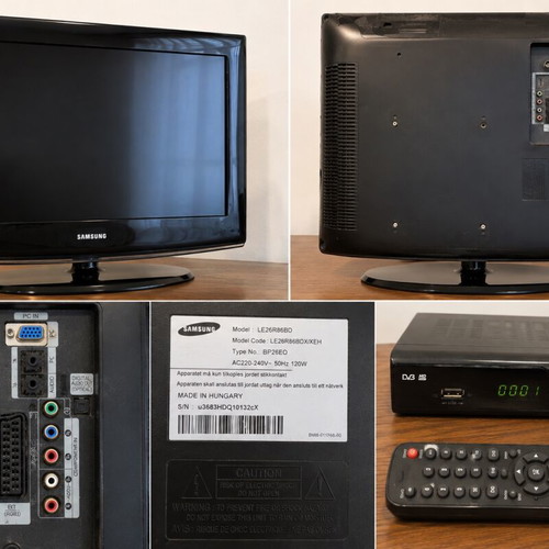 Samsung LCD TV 26” HD Ready with decoder, like new