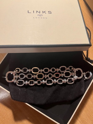 Links of London silver 925 triple chain bracelet new