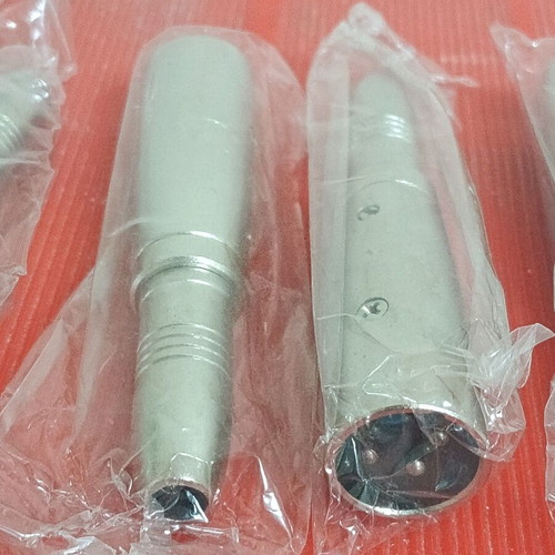 XLR adaptors new, various metal types