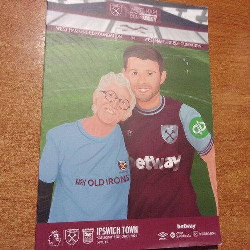 West Ham vs Ipswich Official Programme like new 5/10/24