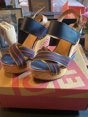 Gios Eppo Platforms Like New Blue and Brown Size 37