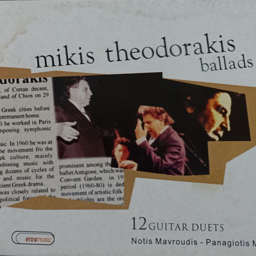 Notis Mavroudis Mikis Theodorakis ballads CD like new, entechno