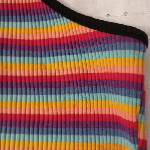 Plus size crop top Shein used, multicolor, size 4XL