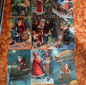 30 Χριστουγεννιατικες Vintage Ευχετηριες Καρτες