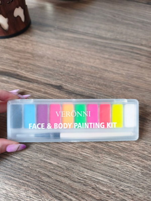 Face and body painting palette new with fluorescent colors