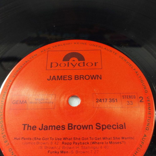 The James Brownies Special vinyl used