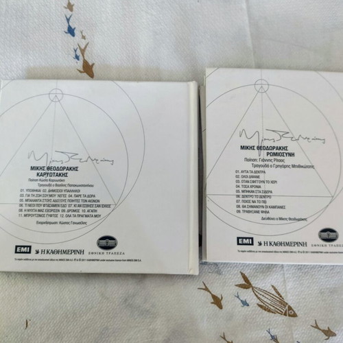 Mikis Theodorakis collectible music CDs new, set of 2