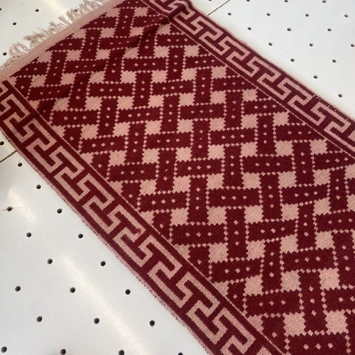 Handmade Kilim Runner Wool Carpet like new, rare geometric design