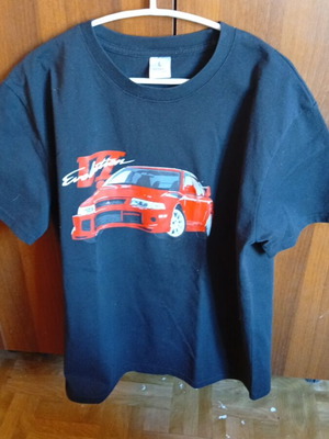 Mitsubishi Lancer Evo 4 aftermarket T-shirt, black, size L