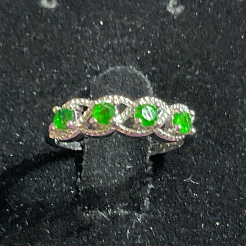 Diopside ring one size with authentic stone