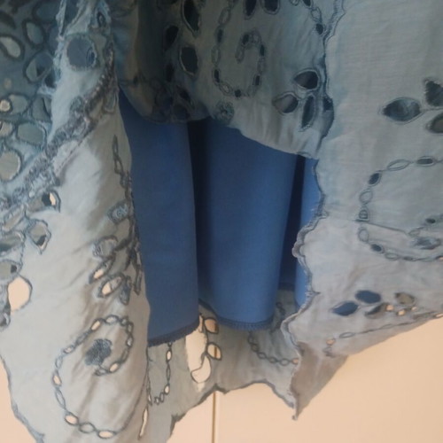 Summer dress with lining, blue