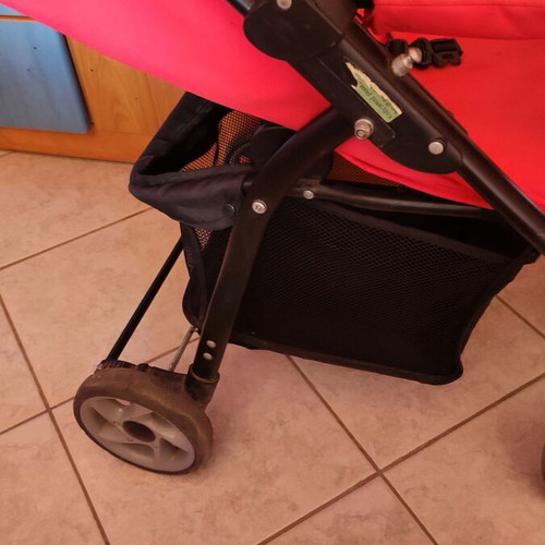Belletti stroller used with footmuff for newborn and older child