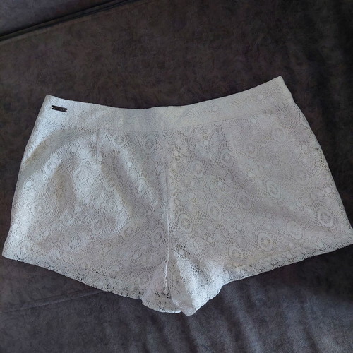 Guess lace white shorts size large like new