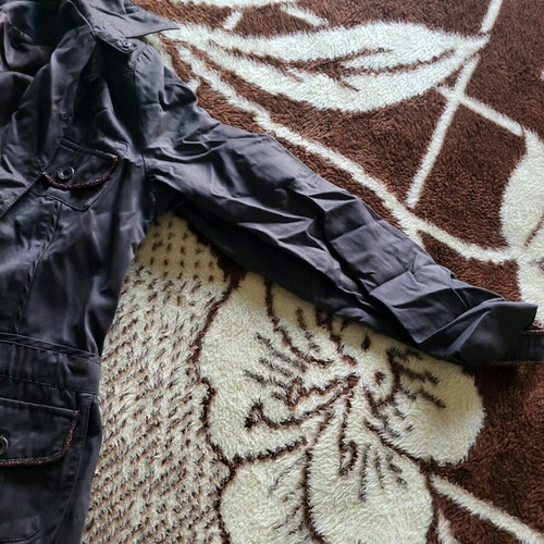 Grama jacket black/brown like new, size L