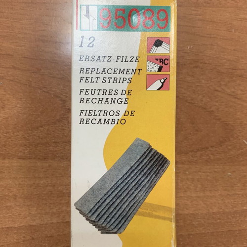 Whiteboard kit like new with cleaner, sponge, and 12 replacement felt strips