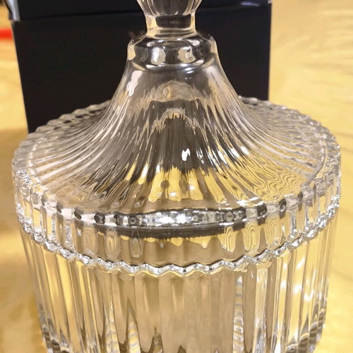 VICKO glass candy box new in box