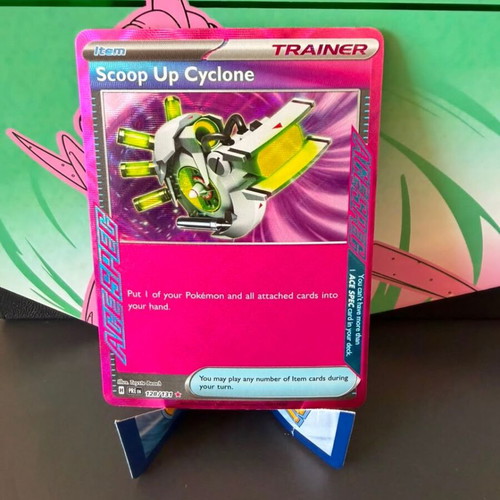 Scoop Up Cyclone Prismatic Evolution Pokemon TCG card