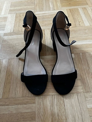 Migato suede sandals used, size 37, black