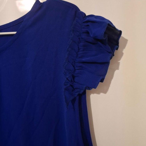 Shein Curve 4XL royal blue dress with ruffles new with tag