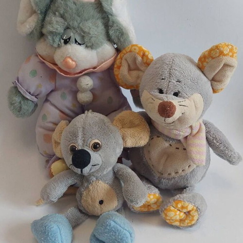 Plush toys like new, set of three