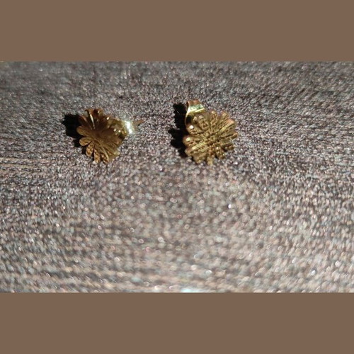 Daisy set made of gold-tone stainless steel new