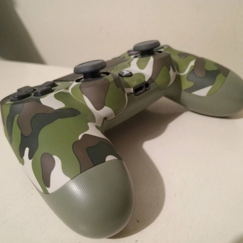 Sony PlayStation 4 PS4 DualShock wireless controller green camouflage like new
