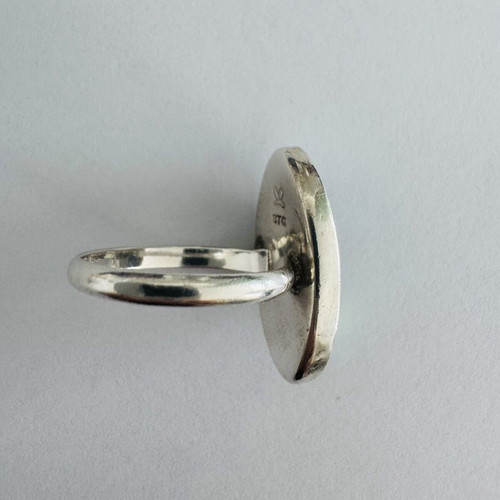 Vintage Ariki New Zealand Sterling Silver Paua Shell Ring like new