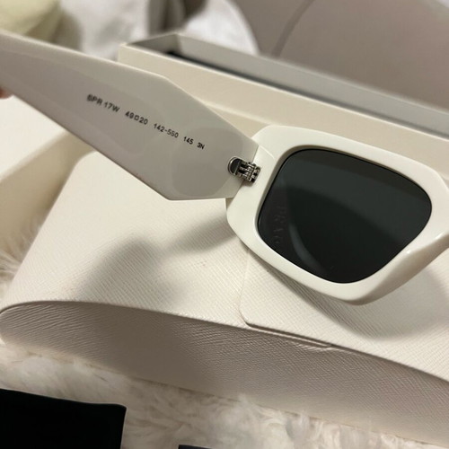 Prada sunglasses white like new