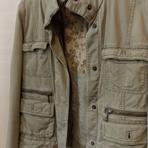 Bershka women's army style jacket used, small size, khaki