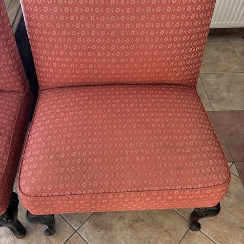 Set of wooden armchairs