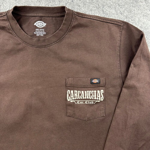 Dickies Carcanchas Car Club graphic brown long sleeve shirt 2XL