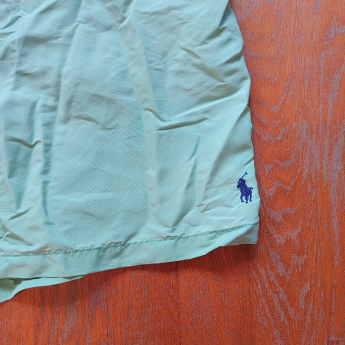 Polo Ralph Lauren swimsuit used, size XXL, green and turquoise, hole and stain