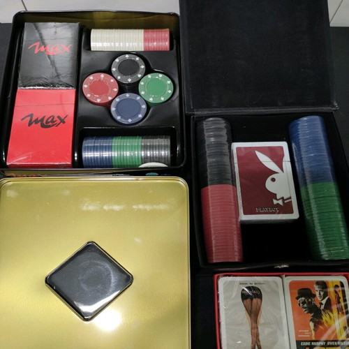 Collectible Playboy and Max playing cards and chips new