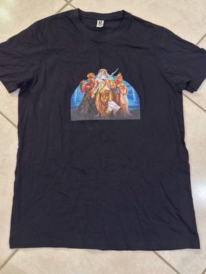 Roly black T-shirt with graphic design, size Medium, new