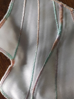Satin motif collar new, pack of 49 pieces