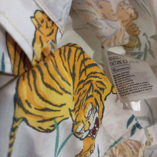 Tiger shirt H&M като ново, размер XL, цветен, памук